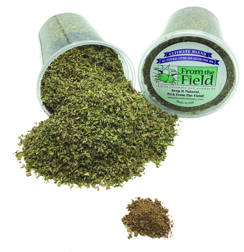 from The Field | Ultimate Blend Catnip & Silver Vine | Premium USA-Grown Catnip for Toys & Playtime | Fresh, Potent, Non-Toxic, Eco-Friendly | Safe for Kittens & Cats | Resealable 3.5 Oz Tub - Image 2
